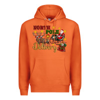 Carrot North Pole Delivery Santa Sleigh Premium Hoodie - Artiststas