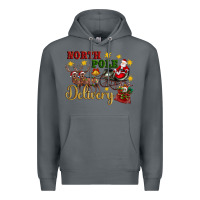 Rock North Pole Delivery Santa Sleigh Premium Hoodie - Artiststas