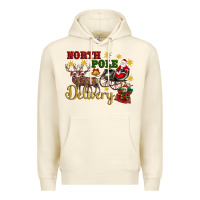 North Pole Delivery Santa Sleigh Premium Hoodie | Teevron
