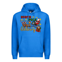 True Royal North Pole Delivery Santa Sleigh Premium Hoodie - Artiststas