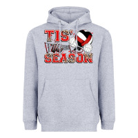 Heather Grey tis' the season volleyball Heavyweight Hoodie - Zillion Design Studio
