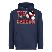 Navy tis' the season volleyball Heavyweight Hoodie - Zillion Design Studio