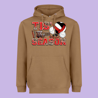Tis' The Season Volleyball Heavyweight Hoodie Designed By Zillion Design Studio