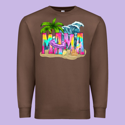 Summer Mama Premium Sweatshirt Designed By Texasbilliewilder