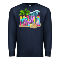 Navy summer mama Premium Sweatshirt - texasbilliewilder