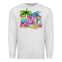 Oatmeal Heather summer mama Premium Sweatshirt - texasbilliewilder