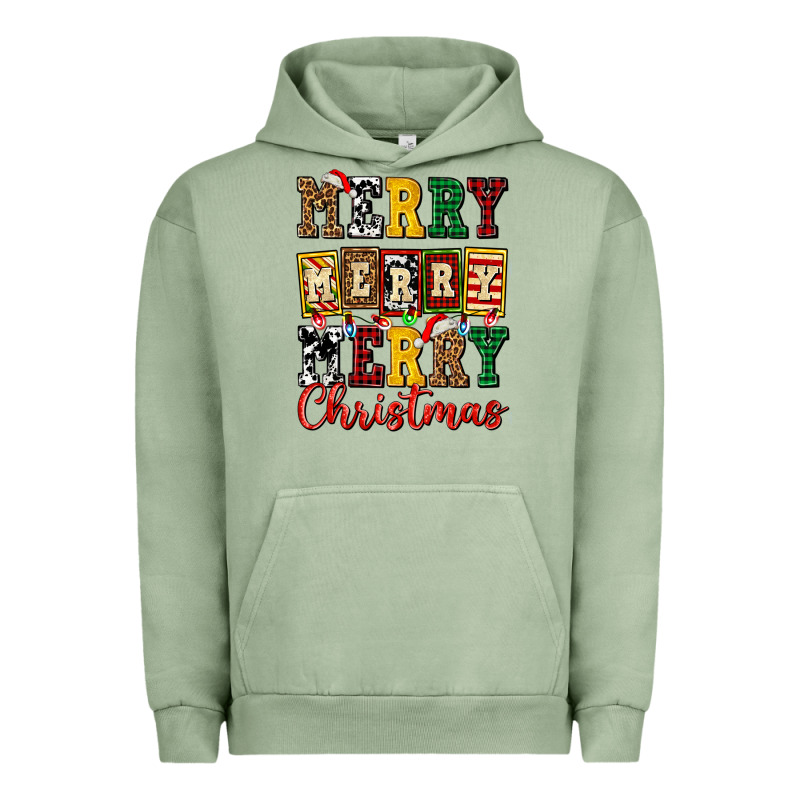 Merry Merry Merry Christmas Ado Urban Hoodie by AdoDesignShop | Teevron