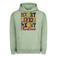 Pigment Oil Green merry merry merry christmas ado Urban Hoodie - AdoDesignShop