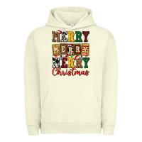Pigment Pistachio merry merry merry christmas ado Urban Hoodie - AdoDesignShop