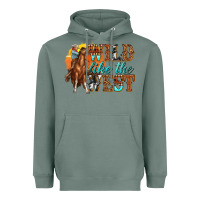 Sage wild like west Heavyweight Hoodie - texasbilliewilder