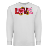 Dove Grey valentine's day love sunflowers Premium Sweatshirt - RanaPortraitStore