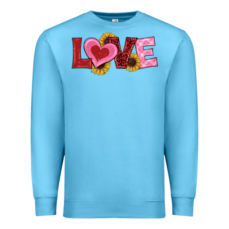 Valentine's Day Love Sunflowers Premium Sweatshirt by RanaPortraitStore | Teevron