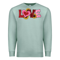Seafoam valentine's day love sunflowers Premium Sweatshirt - RanaPortraitStore