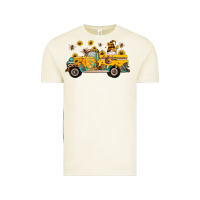 Vintage Arctic western bee gnomes truck sunflowers honeycomb beehive honey turquoise Vintage Tee - Artiststas