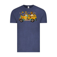 Vintage Denim western bee gnomes truck sunflowers honeycomb beehive honey turquoise Vintage Tee - Artiststas