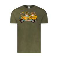 Vintage Olive western bee gnomes truck sunflowers honeycomb beehive honey turquoise Vintage Tee - Artiststas