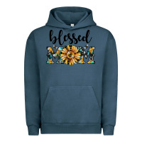 Pigment Midnight Navy blessed mom Urban Hoodie - JahusDesignShop