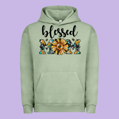 Blessed Mom Urban Hoodie Designed By Jahusdesignshop