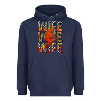 Navy wife wife wife Heavyweight Hoodie - texasbilliewilder