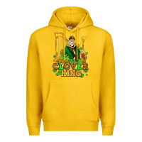 Lemon st patricks clover king  with shamrocks Premium Hoodie - AdoDesignShop