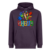 Plum american football support squad autism Heavyweight Hoodie - Zillion Design Studio
