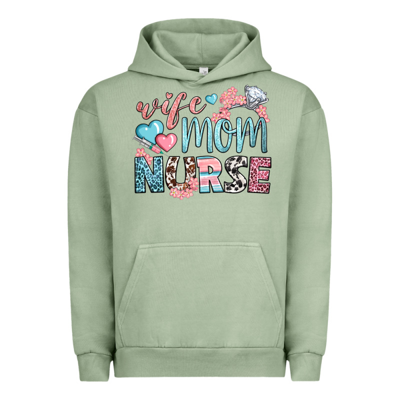 Wife Mom Nurse Urban Hoodie by BundleAndBundleShop | Teevron