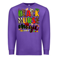 Purple black nurse magic Premium Sweatshirt - Zillion Design Studio
