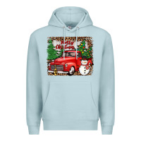 Blue Mist merry christmas Premium Hoodie - JahusDesignShop