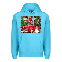 Ocean Blue merry christmas Premium Hoodie - JahusDesignShop