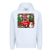White merry christmas Premium Hoodie - JahusDesignShop