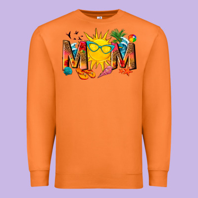 Summer Mom Premium Sweatshirt Designed By Texasbilliewilder