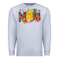 Heather Grey summer mom Premium Sweatshirt - texasbilliewilder