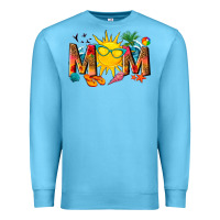 Ocean Blue summer mom Premium Sweatshirt - texasbilliewilder