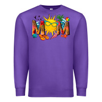Purple summer mom Premium Sweatshirt - texasbilliewilder