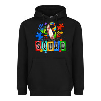 Black baseball support squad autism Heavyweight Hoodie - Zillion Design Studio