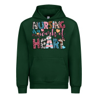 Forest Green nursing is a work of heart Urban Hoodie - BundleAndBundleShop