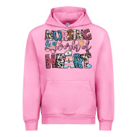 Fuchsia Pink nursing is a work of heart Urban Hoodie - BundleAndBundleShop