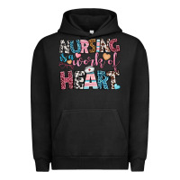 Pigment Black nursing is a work of heart Urban Hoodie - BundleAndBundleShop