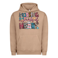 Pigment Burro nursing is a work of heart Urban Hoodie - BundleAndBundleShop