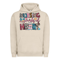 Pigment French Oak nursing is a work of heart Urban Hoodie - BundleAndBundleShop