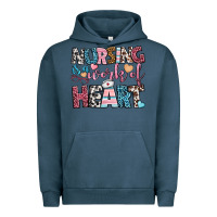 Pigment Midnight Navy nursing is a work of heart Urban Hoodie - BundleAndBundleShop