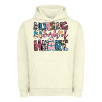 Pigment Pistachio nursing is a work of heart Urban Hoodie - BundleAndBundleShop