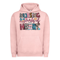 Pigment Salmon nursing is a work of heart Urban Hoodie - BundleAndBundleShop