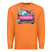 Carrot summer pink truck beach Premium Sweatshirt - texasbilliewilder