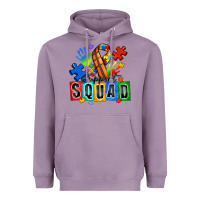 Basketball Support Squad Autism Heavyweight Hoodie | Teevron
