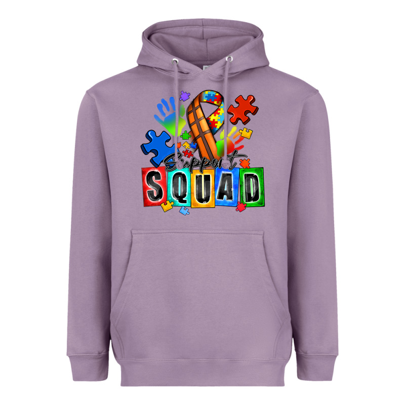 Basketball Support Squad Autism Heavyweight Hoodie by Zillion Design Studio | Teevron