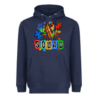 Navy basketball support squad autism Heavyweight Hoodie - Zillion Design Studio