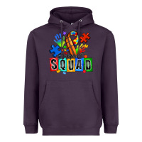 Plum basketball support squad autism Heavyweight Hoodie - Zillion Design Studio
