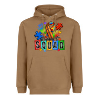 Toasted Coconut basketball support squad autism Heavyweight Hoodie - Zillion Design Studio