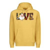 Antique Gold love santa Premium Hoodie - JahusDesignShop